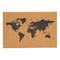 Cork Board World Map with Push Pins and Screws, Home and Office Wall Decorations (23.5 x 0.75 x 15.75 In)